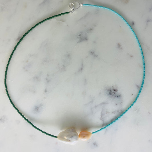 Teal + Green
