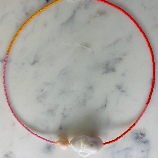 Marigold + Pink + Red